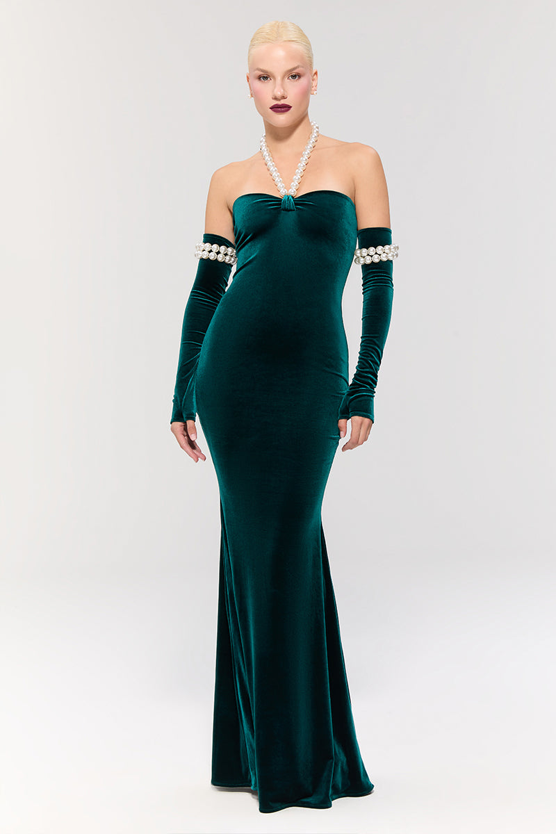 DYNASTY NECKLACE GOWN - CULT MIA