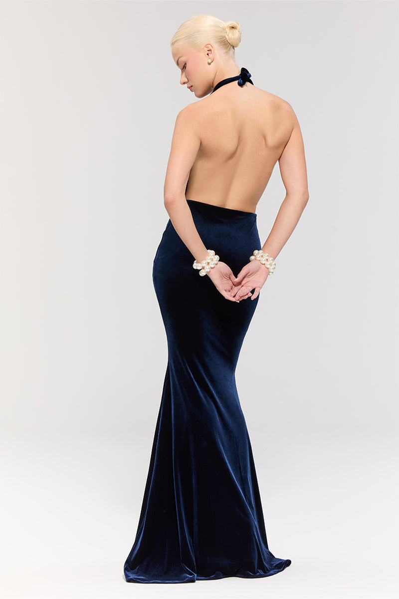 ALHAMBRA NAVY GOWN - CULT MIA