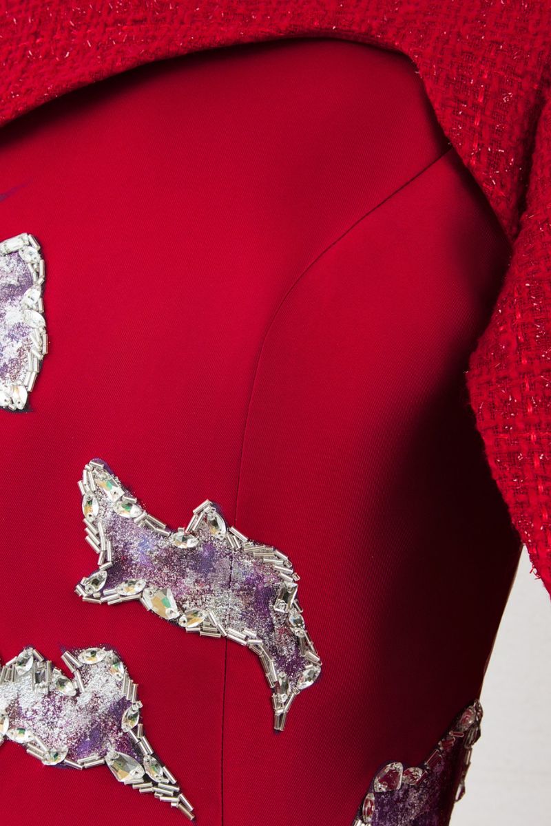 LUSTRE REVERIE GOWN IN RED - CULT MIA