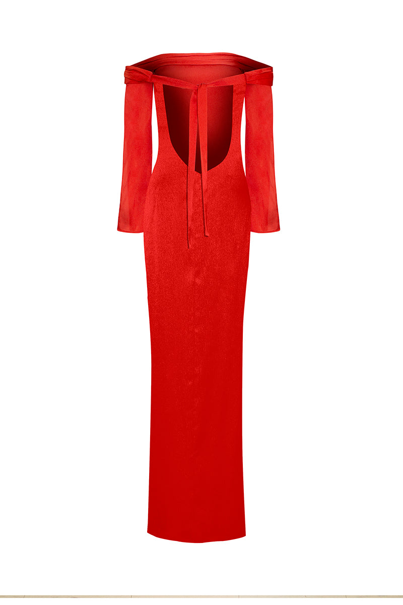 NAOMI DRESS IN RED - CULT MIA