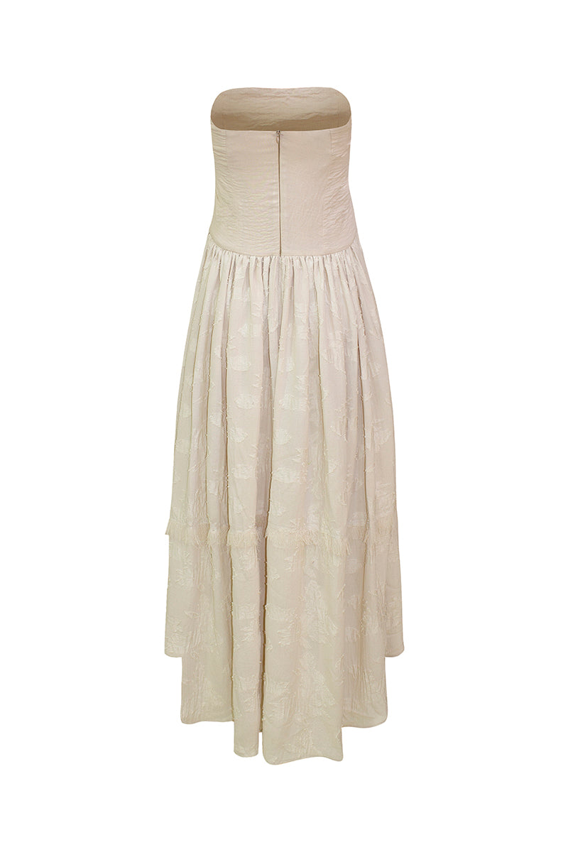 CAPRI DRESS IN NATURAL BEIGE - CULT MIA