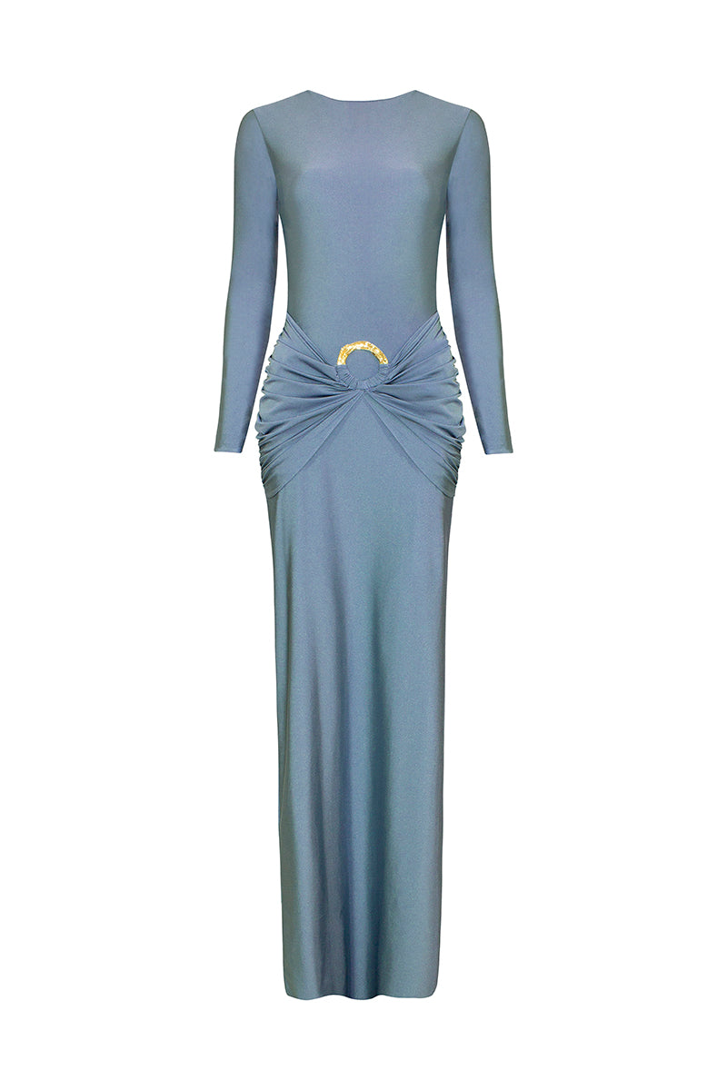 DUNA PLATINUM BLUE DRESS | CULT MIA | LAURA ESCOBAR DUNA PLATINUM BLUE DRESS | CULT MIA | LAURA ESCOBAR