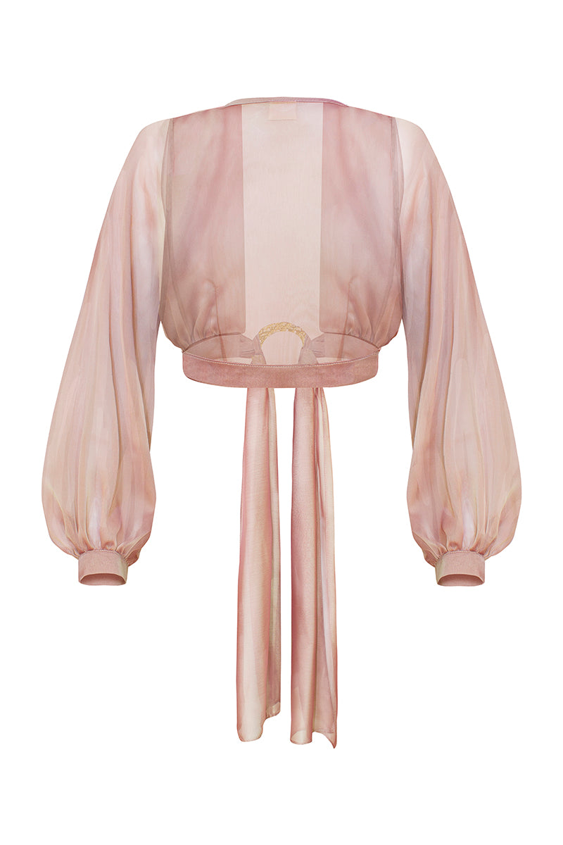 AURORA PINK CROPPED SHIRT - CULT MIA