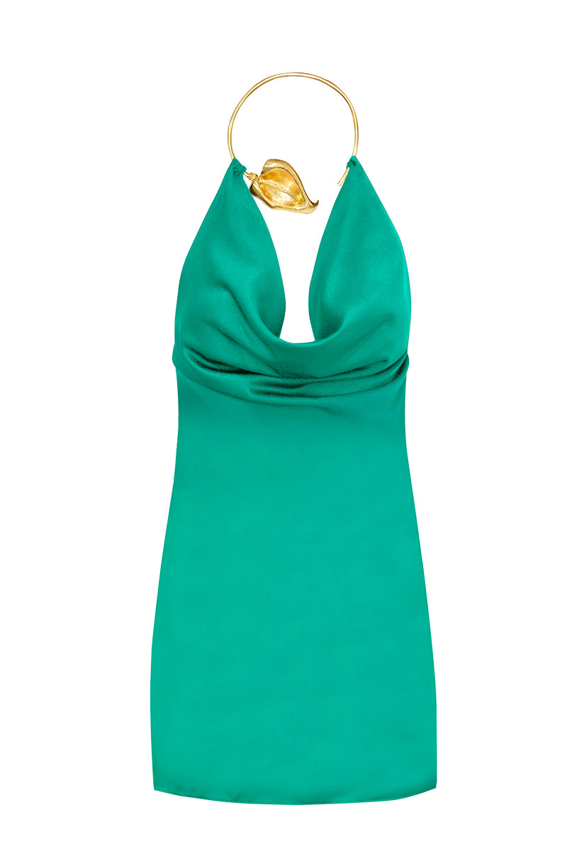 LILY MINI DRESS IN EMERALD | CULT MIA