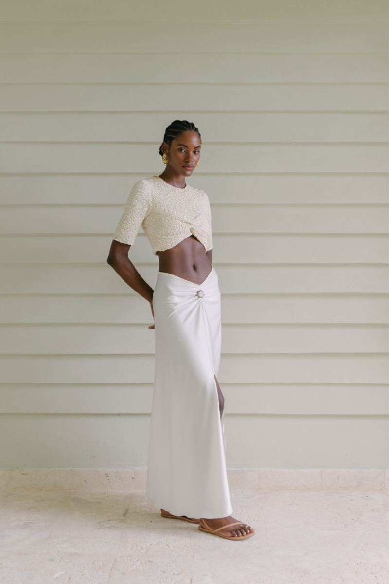DULCE IVORY CROP TOP - CULT MIA