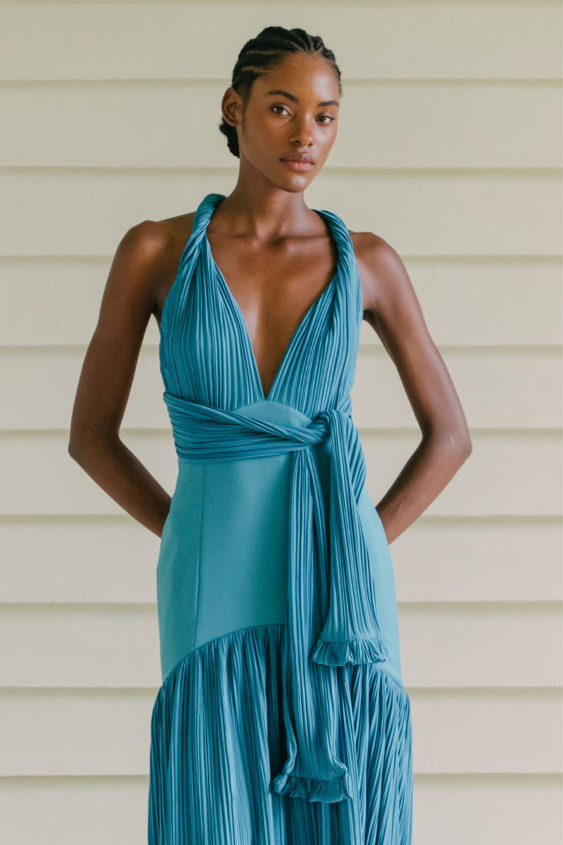 CAYO TURQUOISE MAXI DRESS - CULT MIA