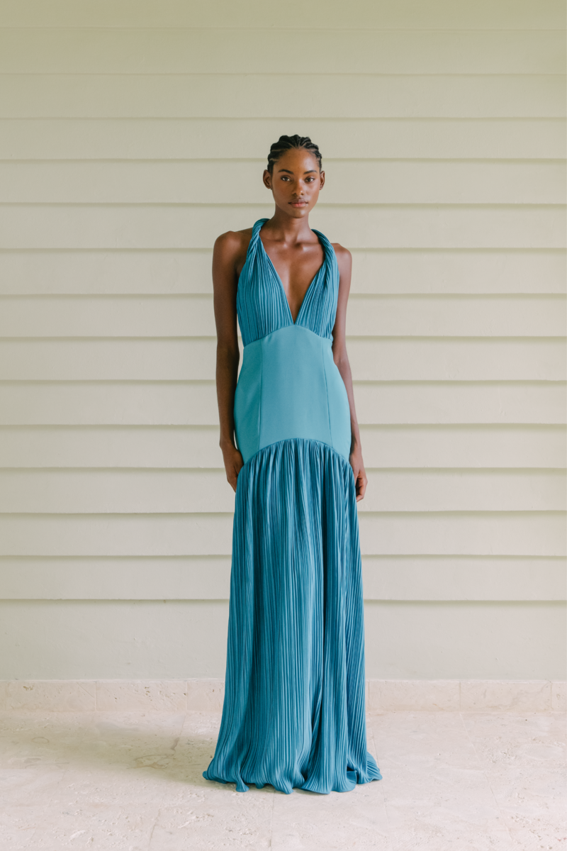 CAYO TURQUOISE MAXI DRESS - CULT MIA