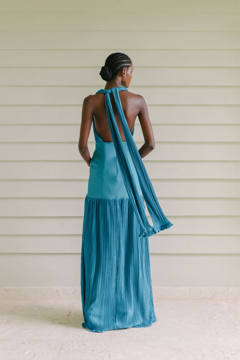 CAYO TURQUOISE MAXI DRESS - CULT MIA