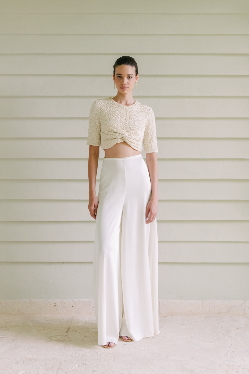 DULCE IVORY CROP TOP - CULT MIA