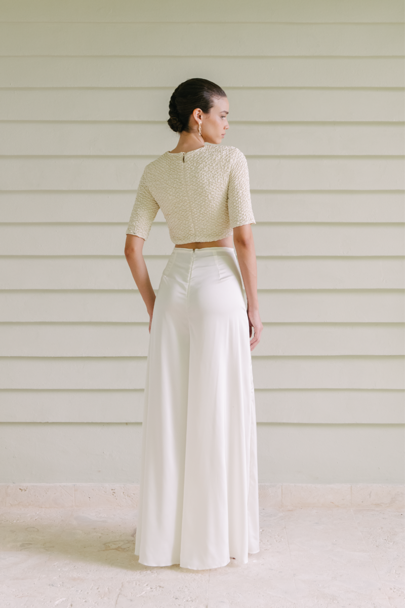 DULCE IVORY CROP TOP - CULT MIA