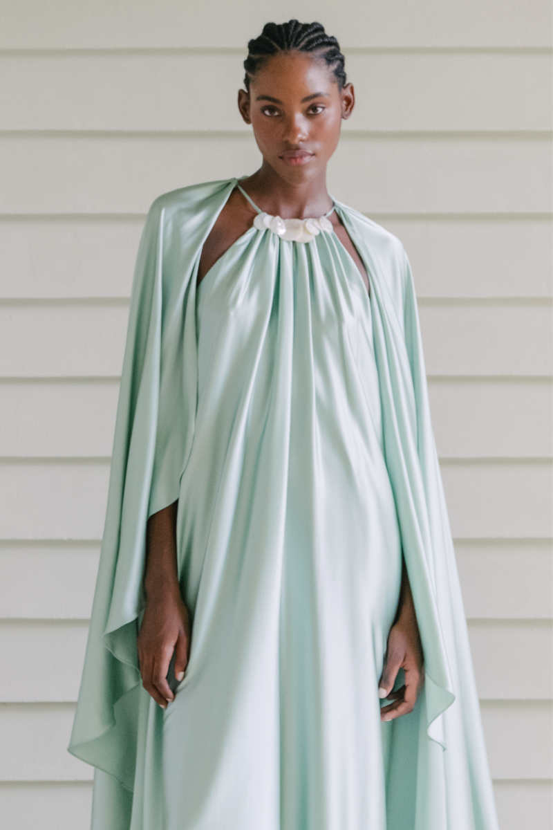 LIMONCILLO LAKE GREEN MAXI DRESS - CULT MIA