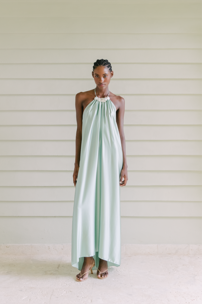 LIMONCILLO LAKE GREEN MAXI DRESS - CULT MIA