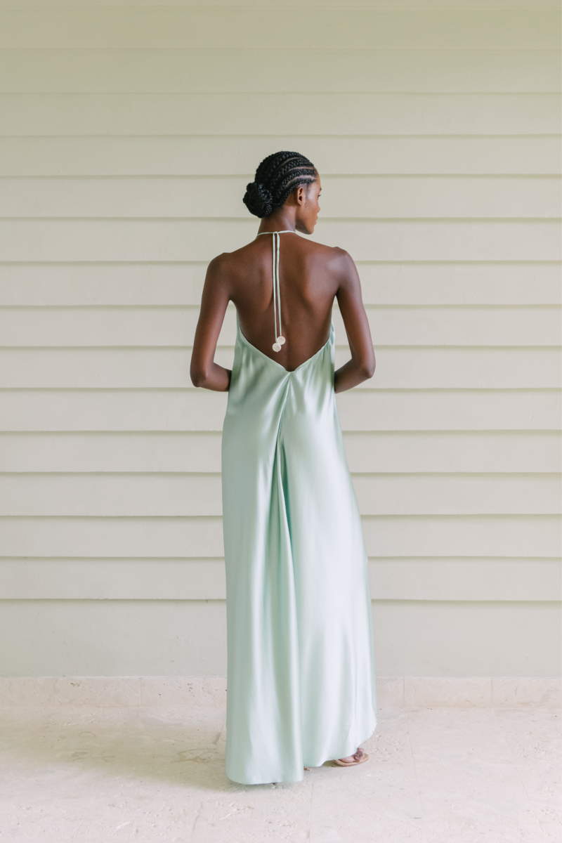 LIMONCILLO LAKE GREEN MAXI DRESS - CULT MIA