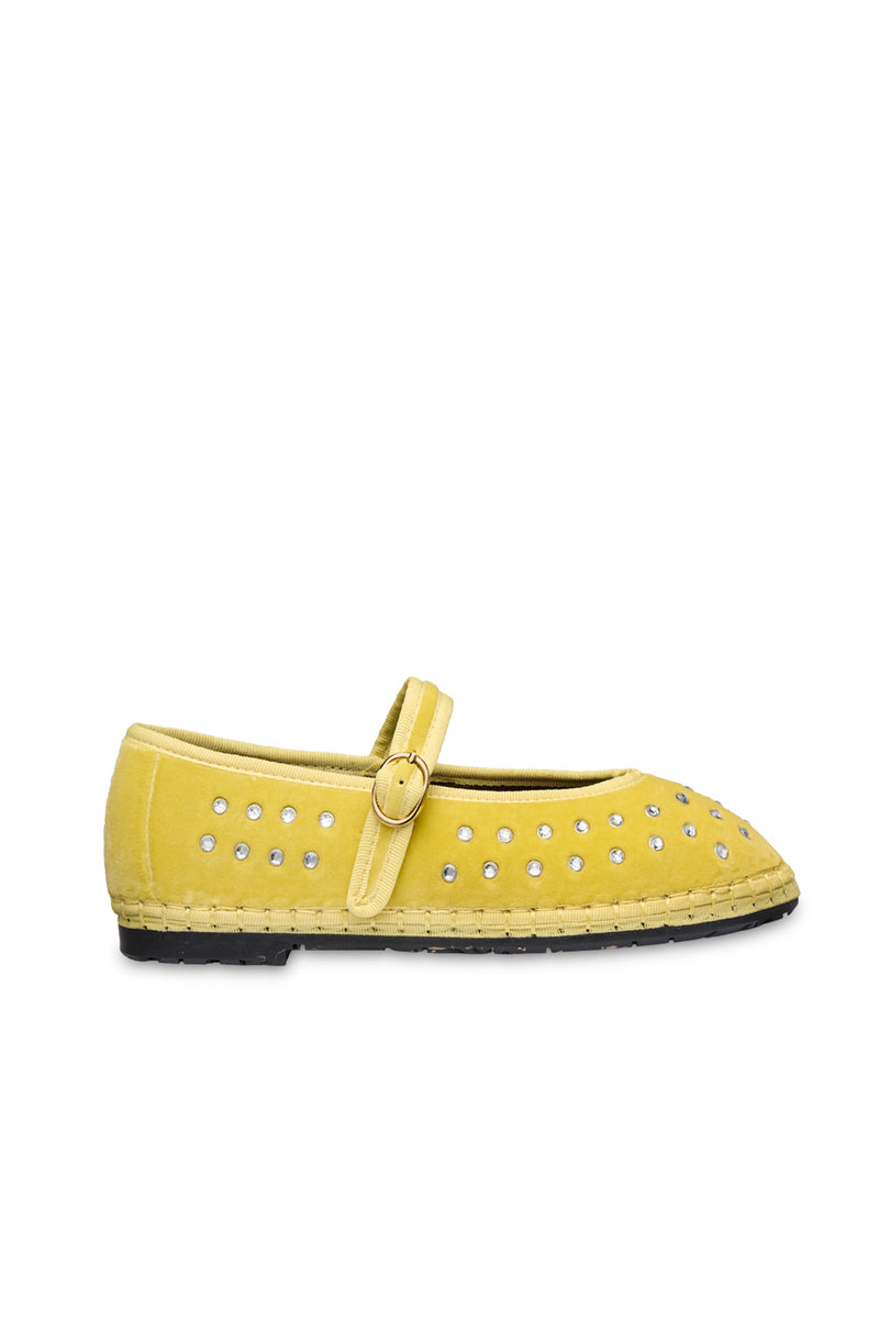 MAE CRISTAL YELLOW WITH YELLOW PIPING | CULT MIA | Flabelus MAE CRISTAL YELLOW WITH YELLOW PIPING | CULT MIA | Flabelus