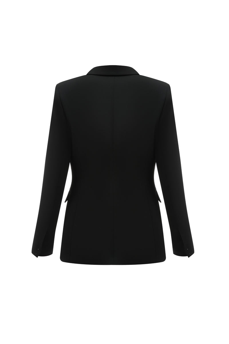MATT SILK JACKET IN BLACK - CULT MIA