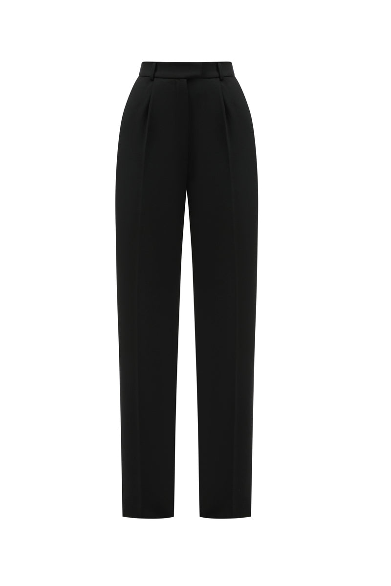 MATT SILK PANTS IN BLACK - CULT MIA