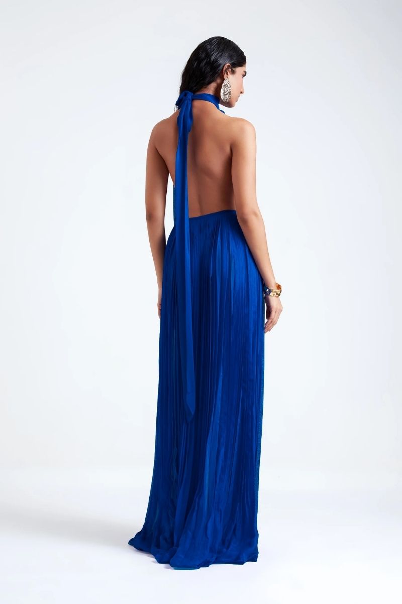 MELANIA ELECTRIC BLUE MAXI DRESS - CULT MIA