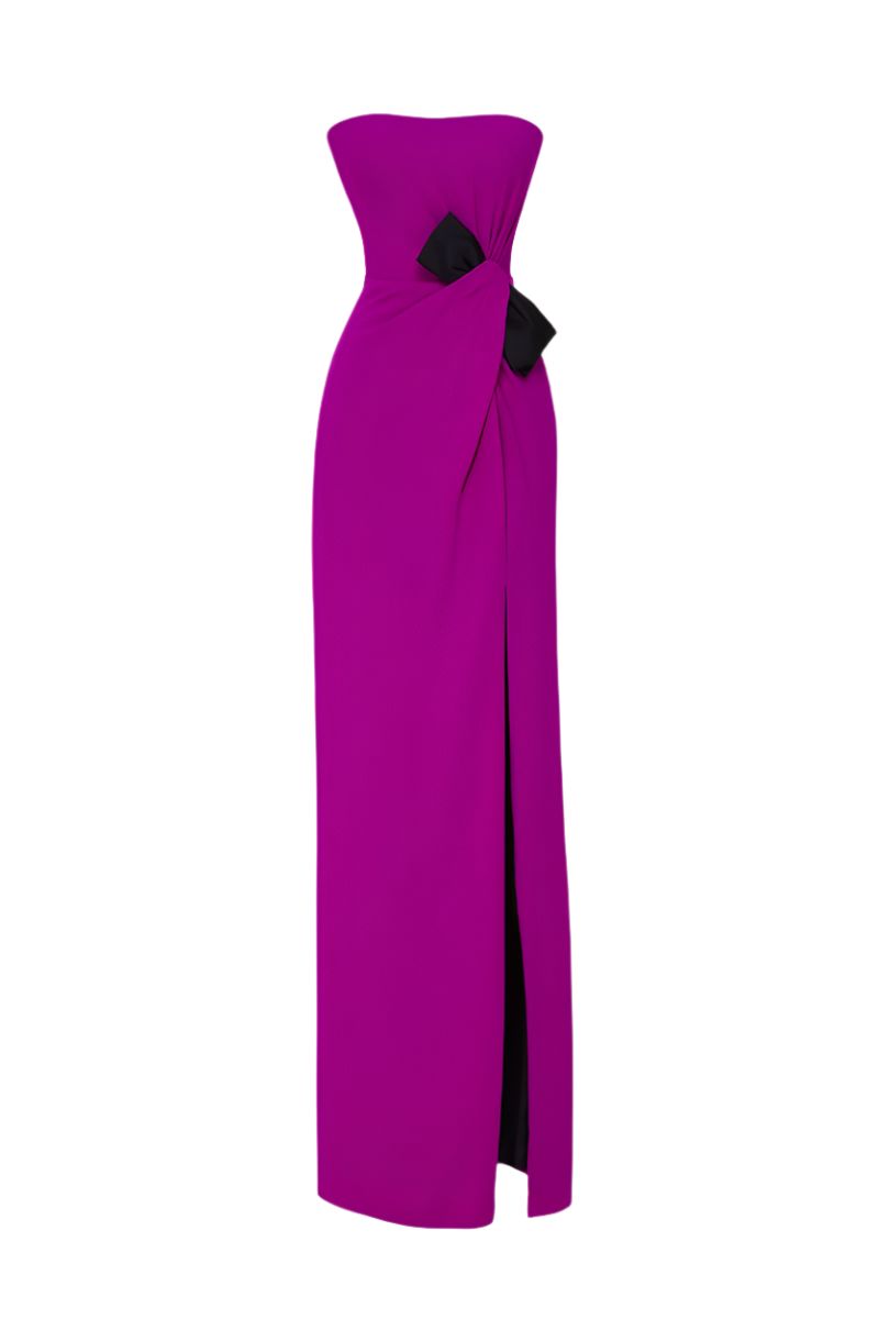 NATALIE DRESS IN ORCHID/BLACK - CULT MIA