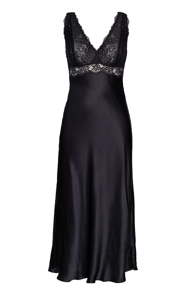 MORGAN ICONIC BUST-SUPPORT LONG SILK GOWN - CULT MIA