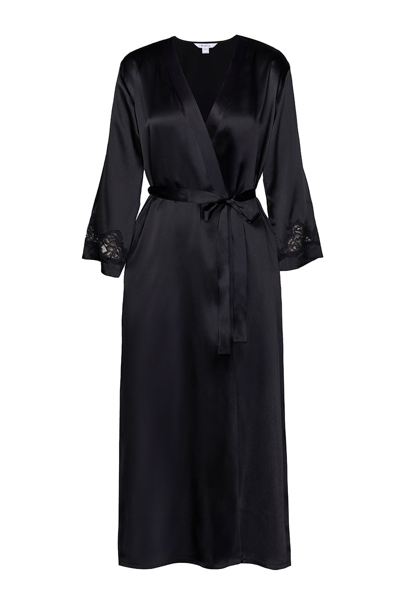 MORGAN LONG SILK ROBE - CULT MIA