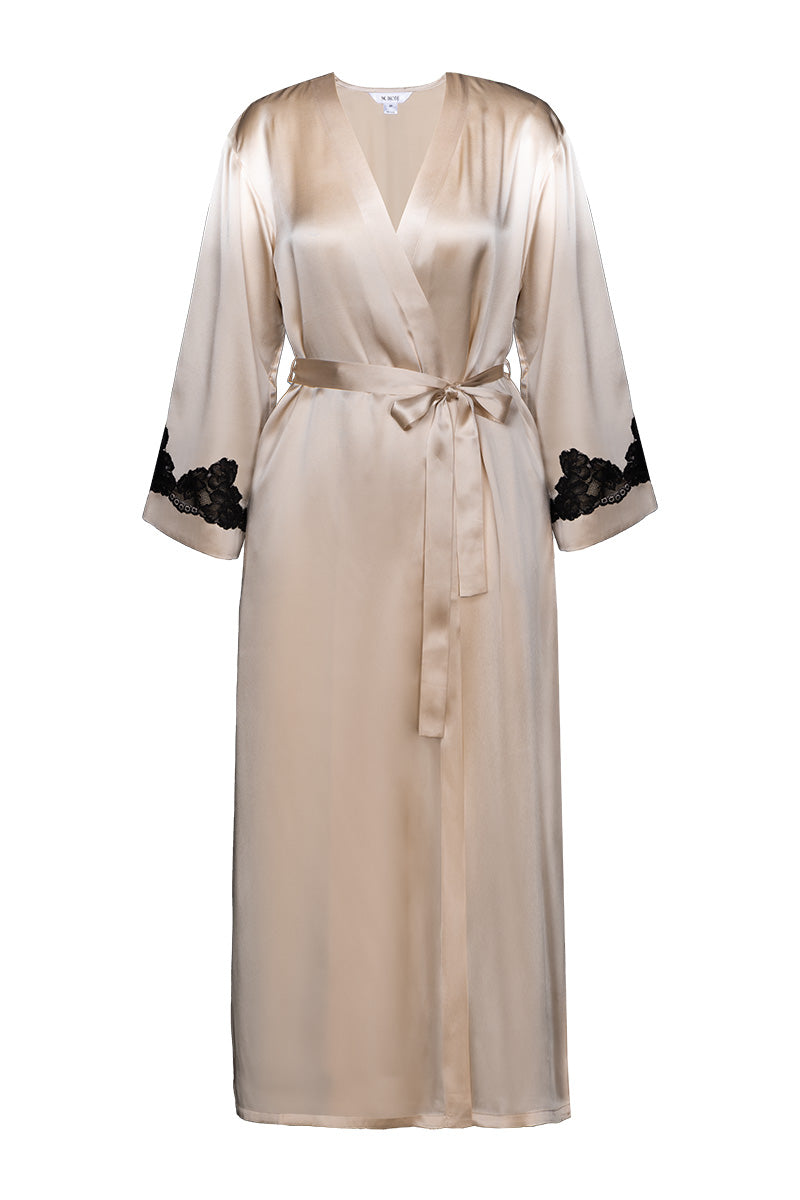 MORGAN LONG SILK ROBE - CULT MIA