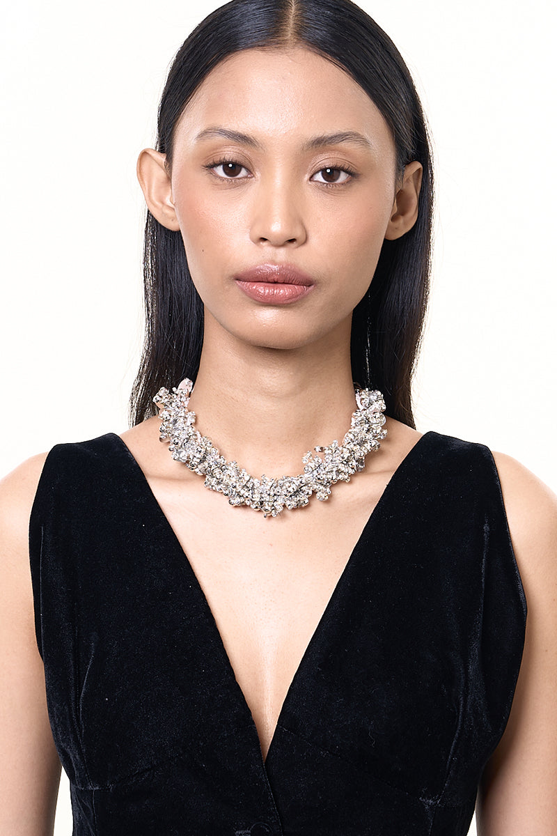 CLEORA SILVER NECKLACE - CULT MIA