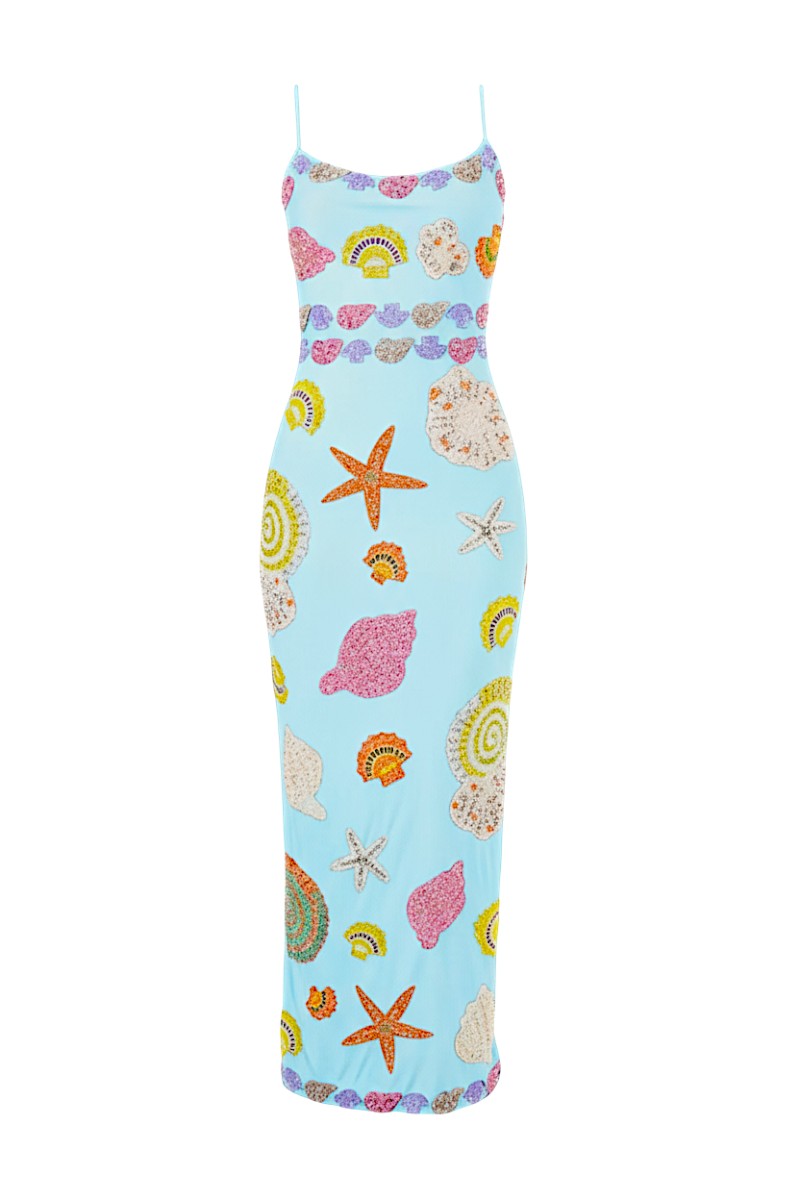 Oceanus New YORK STRAPPED DRESS IN BLUE | Cult Mia Oceanus New YORK STRAPPED DRESS IN BLUE | Cult Mia