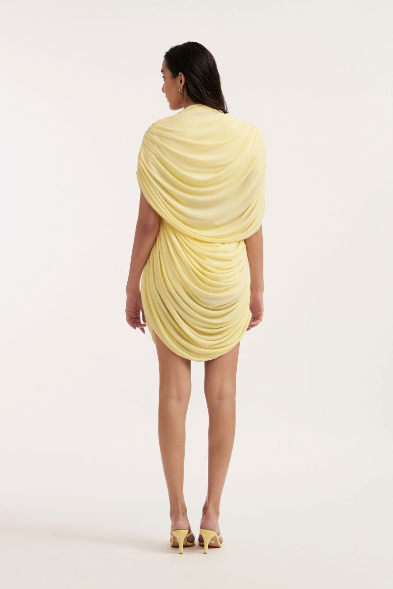 NATALIA BUTTER YELLOW MINI DRESS - CULT MIA