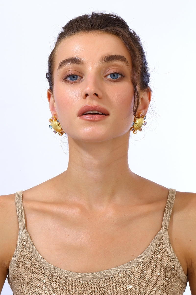 NEPTUNE EARRINGS IN PASTEL MULTICOLOR - CULT MIA