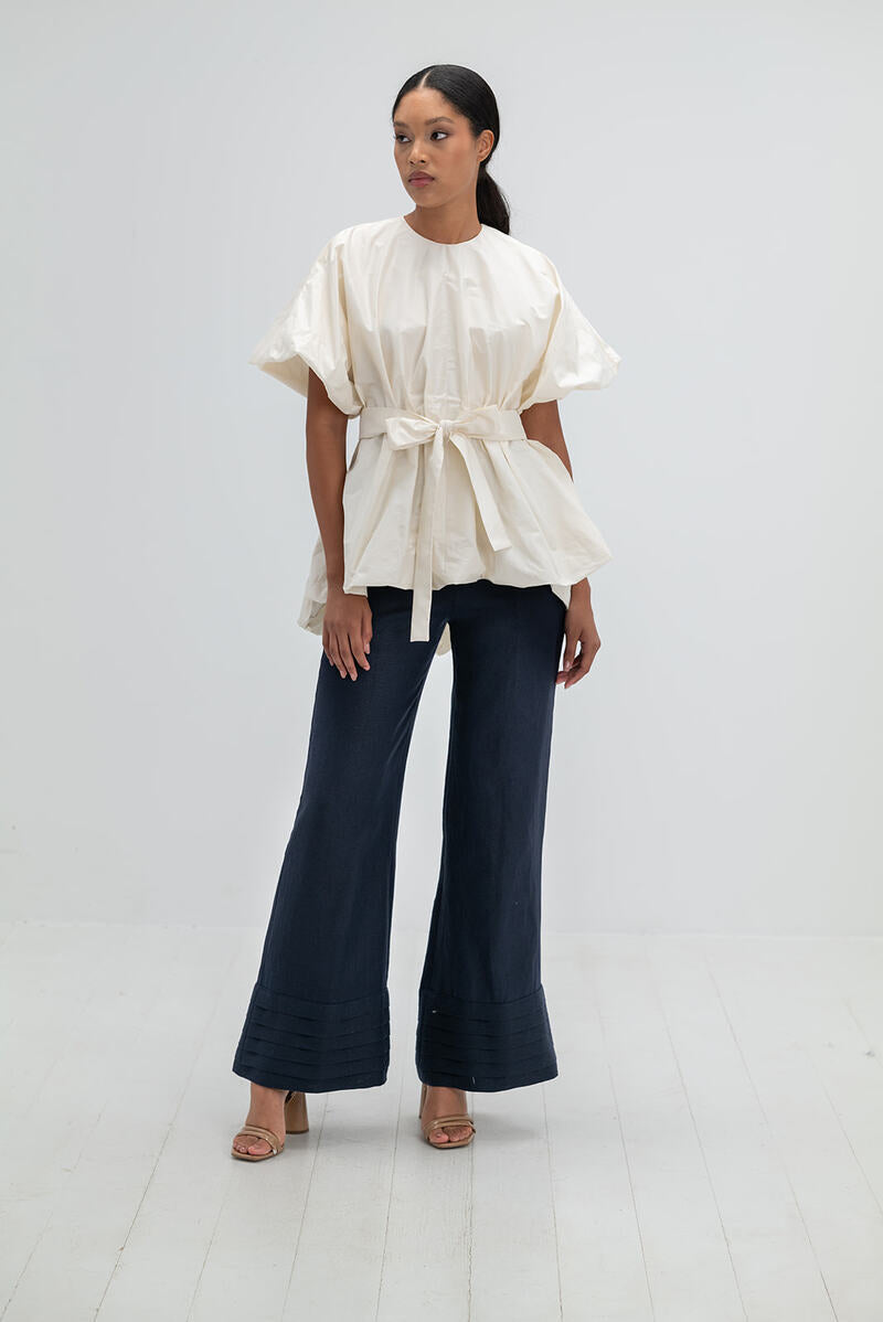 NONORA BLOUSE IN IVORY - CULT MIA