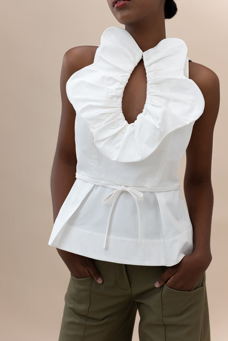 NOVA BLOUSE IN IVORY - CULT MIA