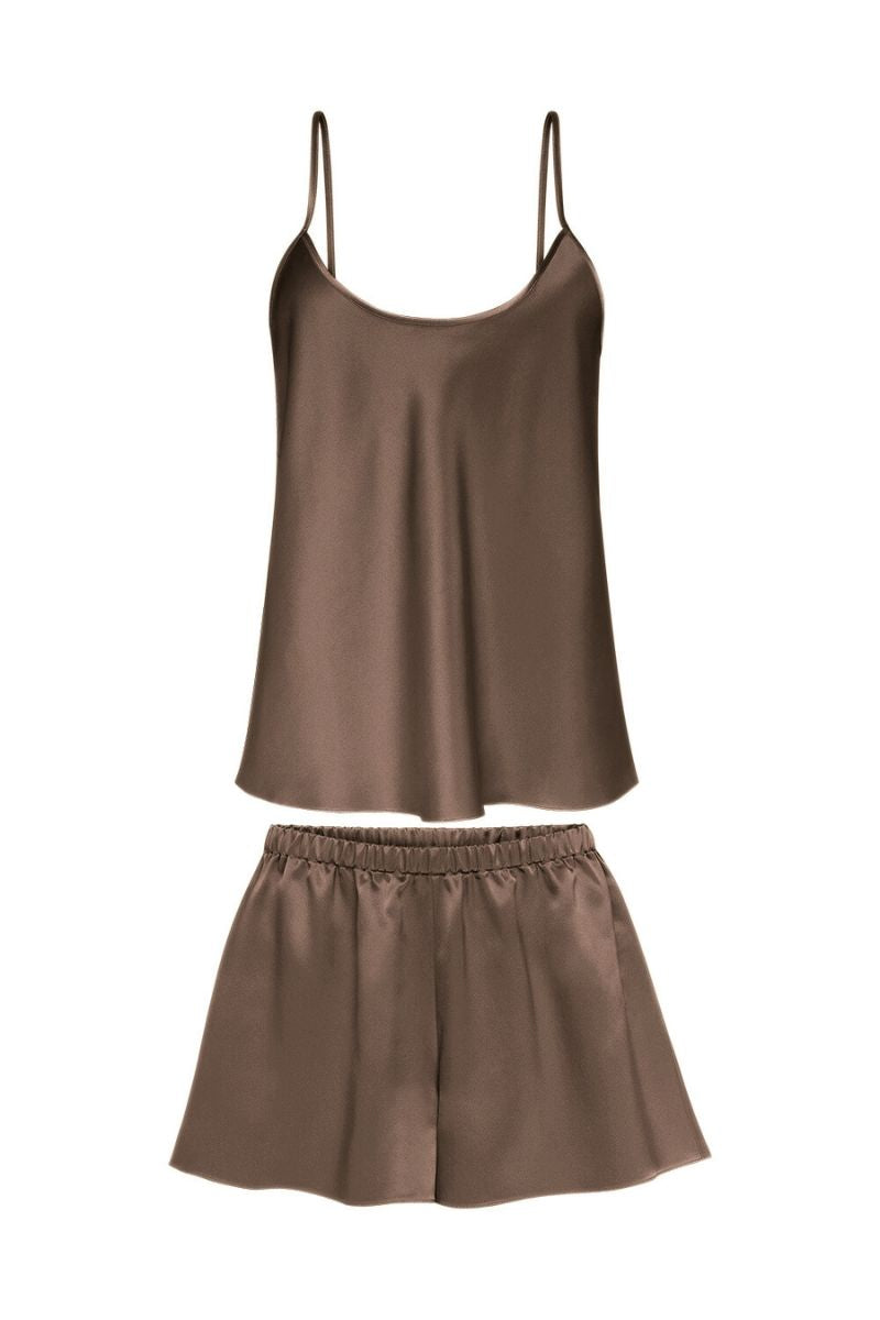 BELLINI CHOCOLATE CAMISOLE SET - CULT MIA