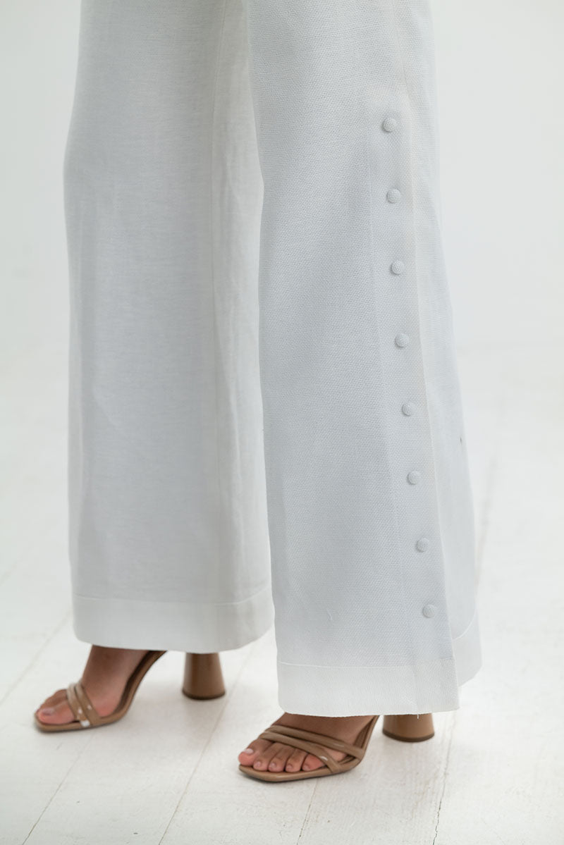 PALON PANTS IN OFF WHITE - CULT MIA