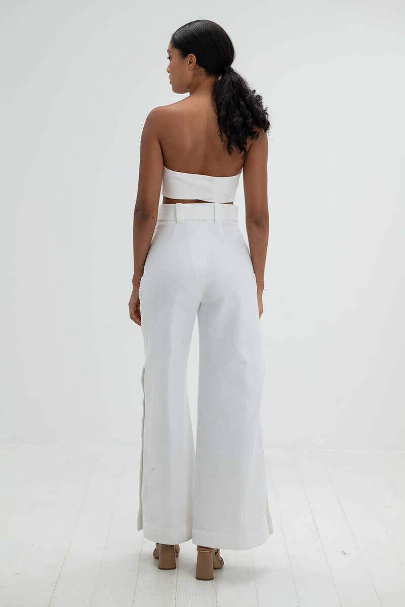 PALON PANTS IN OFF WHITE - CULT MIA