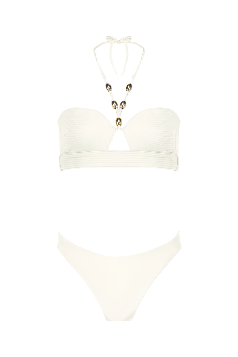 PARALIAN BIKINI SET IN IVORY - CULT MIA
