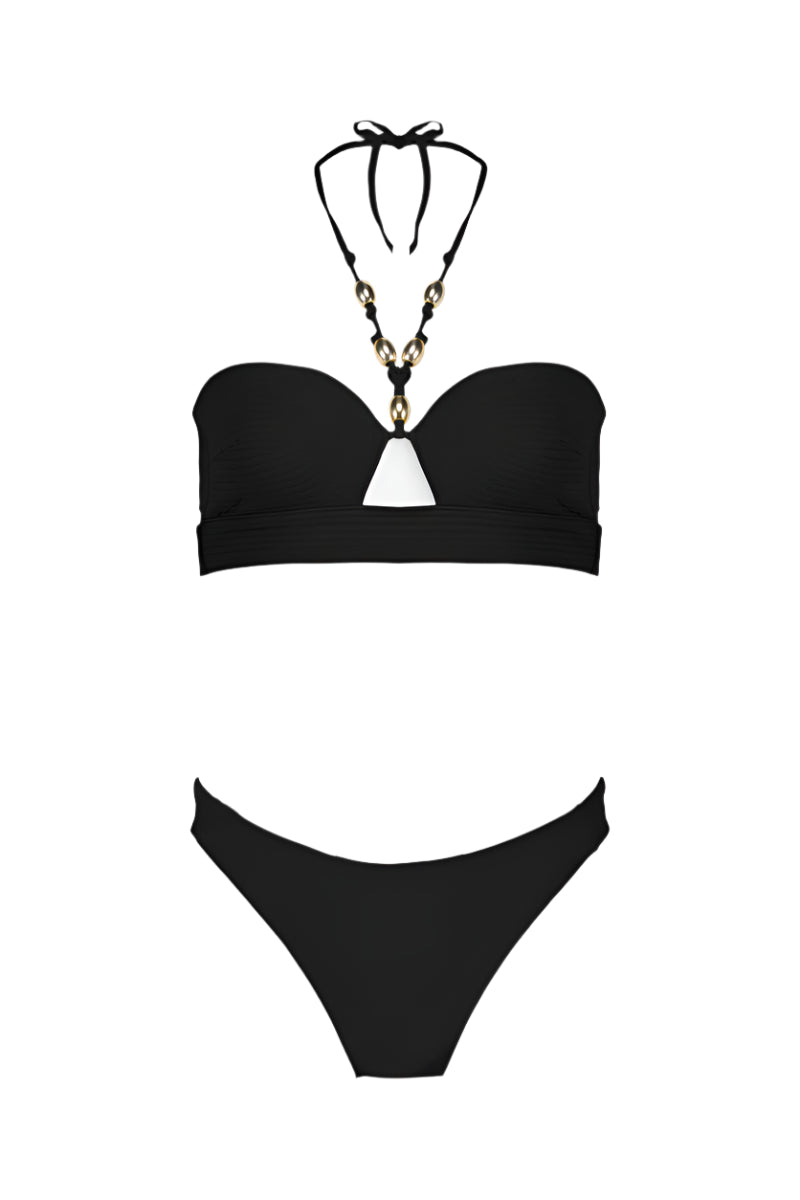 PARALIAN BIKINI SET IN BLACK - CULT MIA