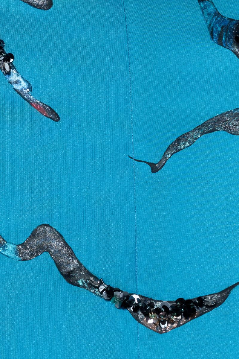 POPPY OF THE MOON COAT IN BLUE - CULT MIA