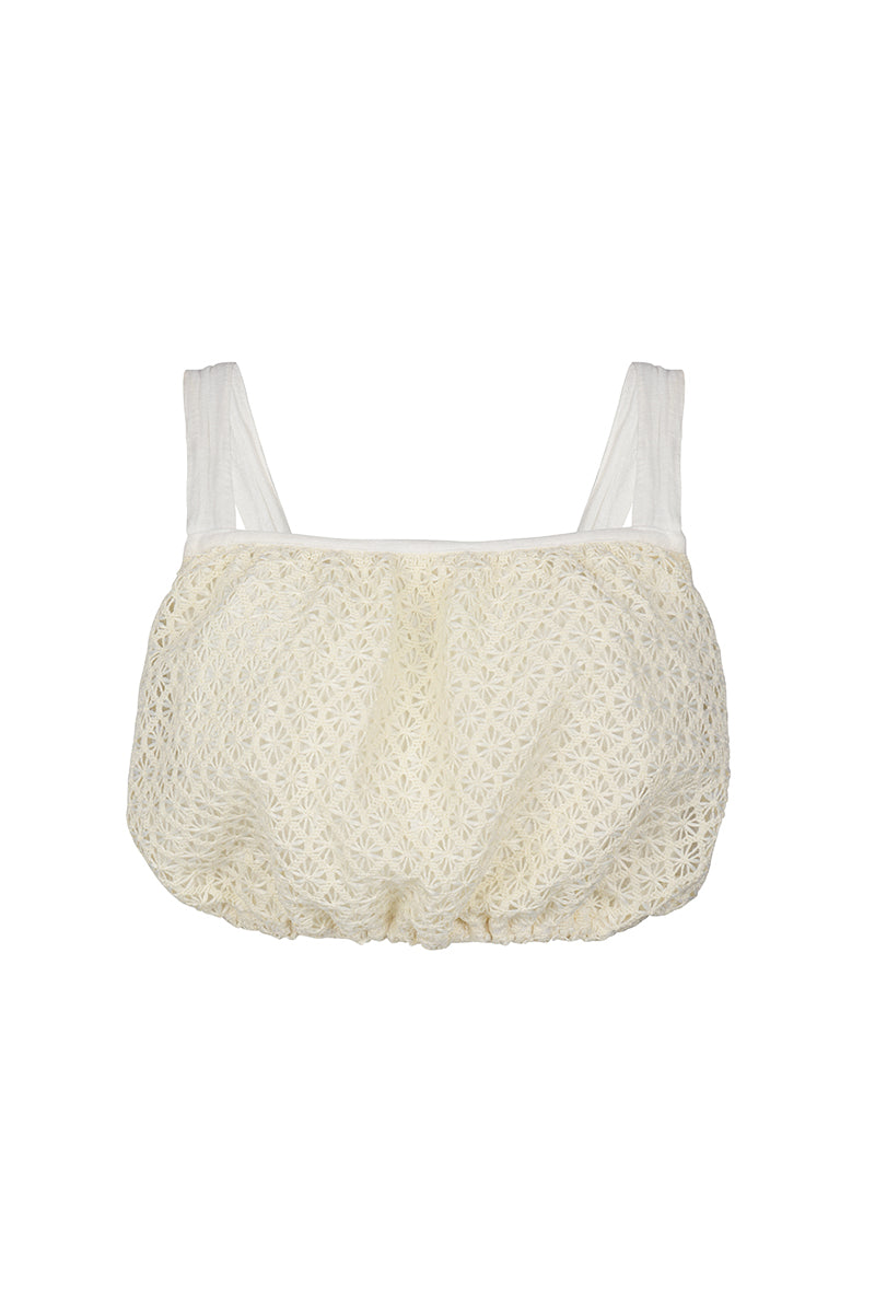 RITA IVORY LACE TOP - CULT MIA