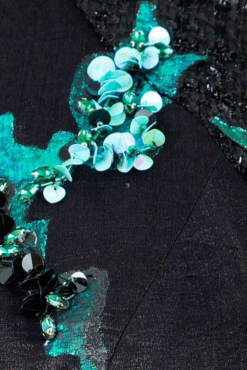 RADIANT NIGHT FLAME GOWN IN BLACK - CULT MIA