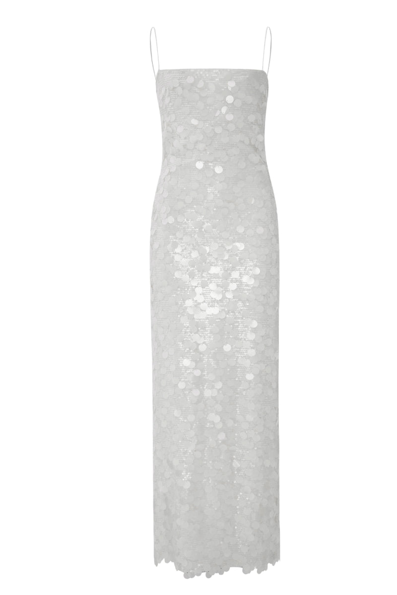 olivia white sequin strapless maxi dress Lulus Olivia White Sequin Strapless Maxi Dress