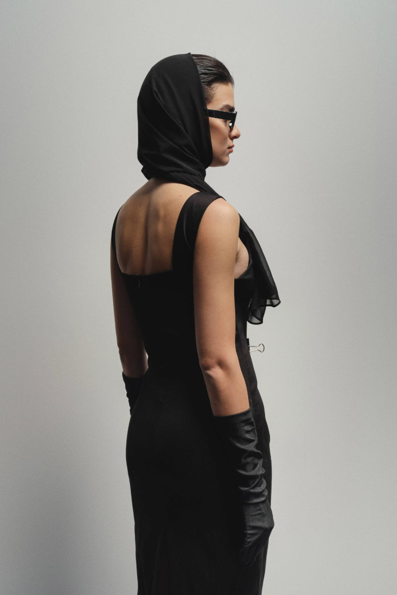 SOHO NOIR MIDI DRESS - CULT MIA