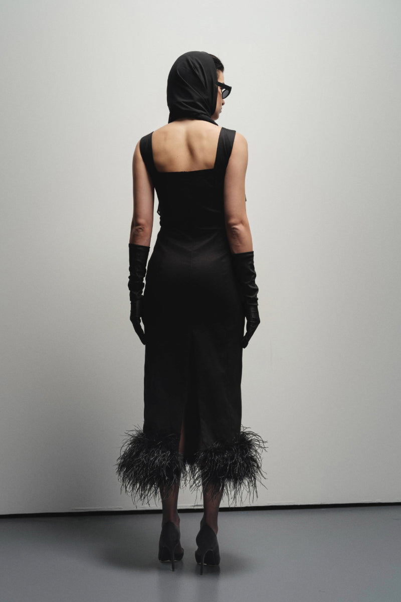 SOHO NOIR MIDI DRESS - CULT MIA