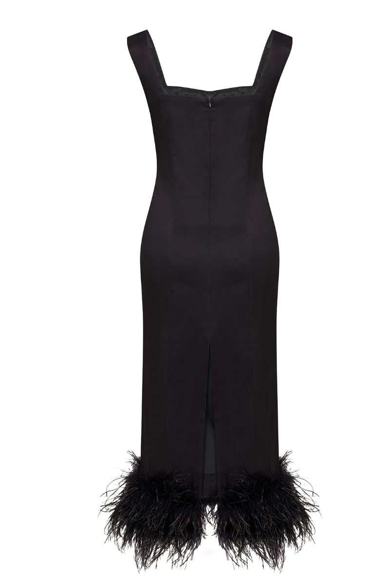 SOHO NOIR MIDI DRESS - CULT MIA