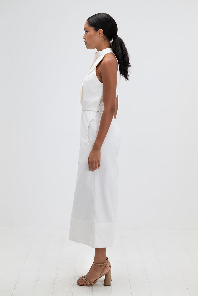 RESORT JUMPSUIT IN IVORY - CULT MIA