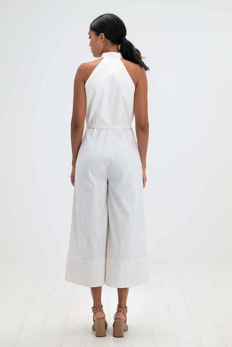 RESORT JUMPSUIT IN IVORY - CULT MIA