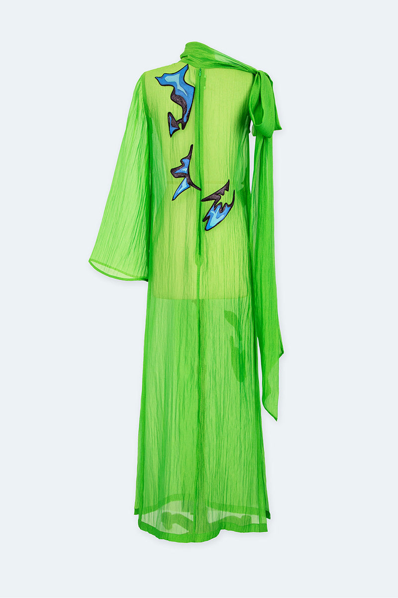 GREEN CONSTELATION GOWN - CULT MIA