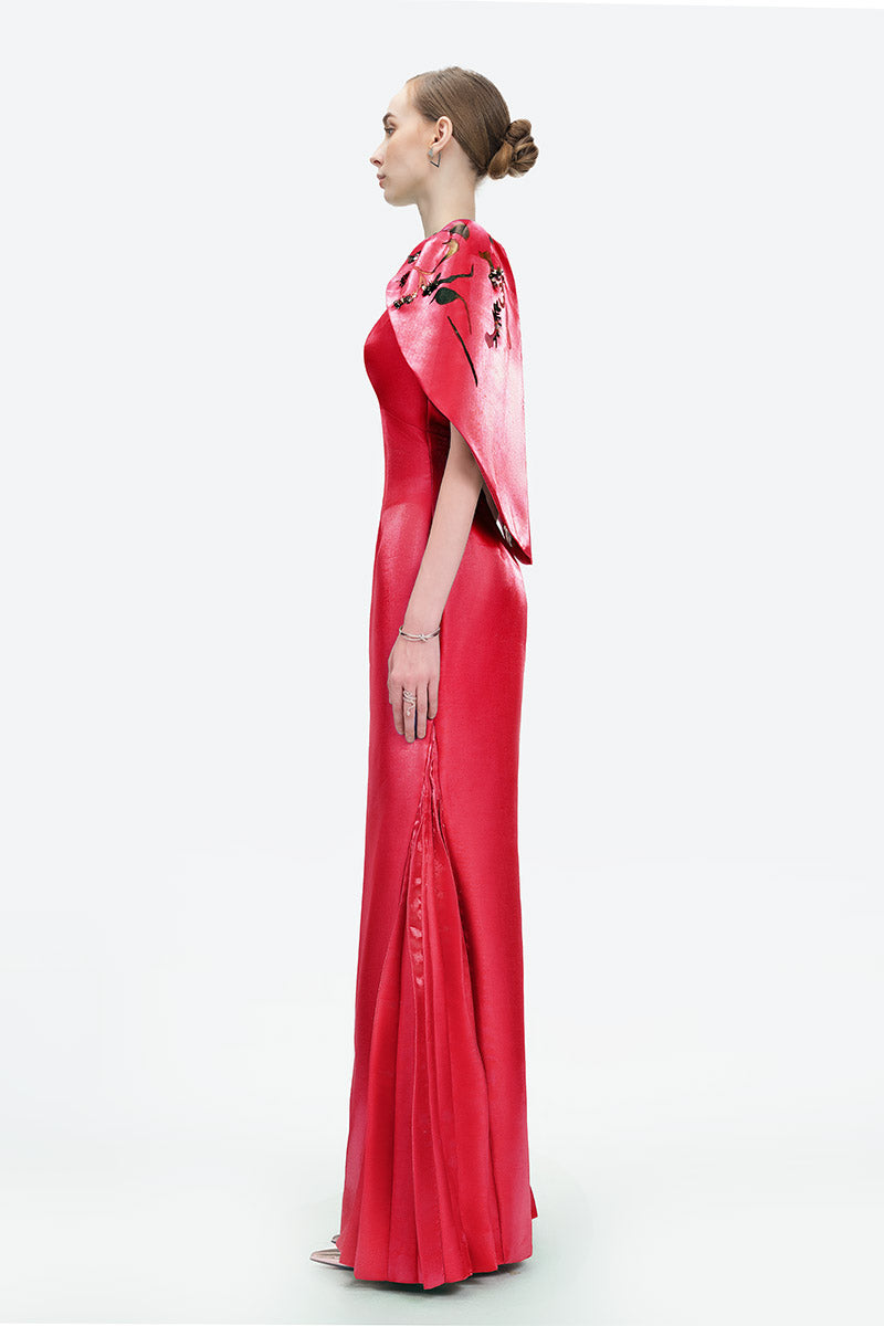 SONG OF FREEDOM GOWN IN RED - CULT MIA