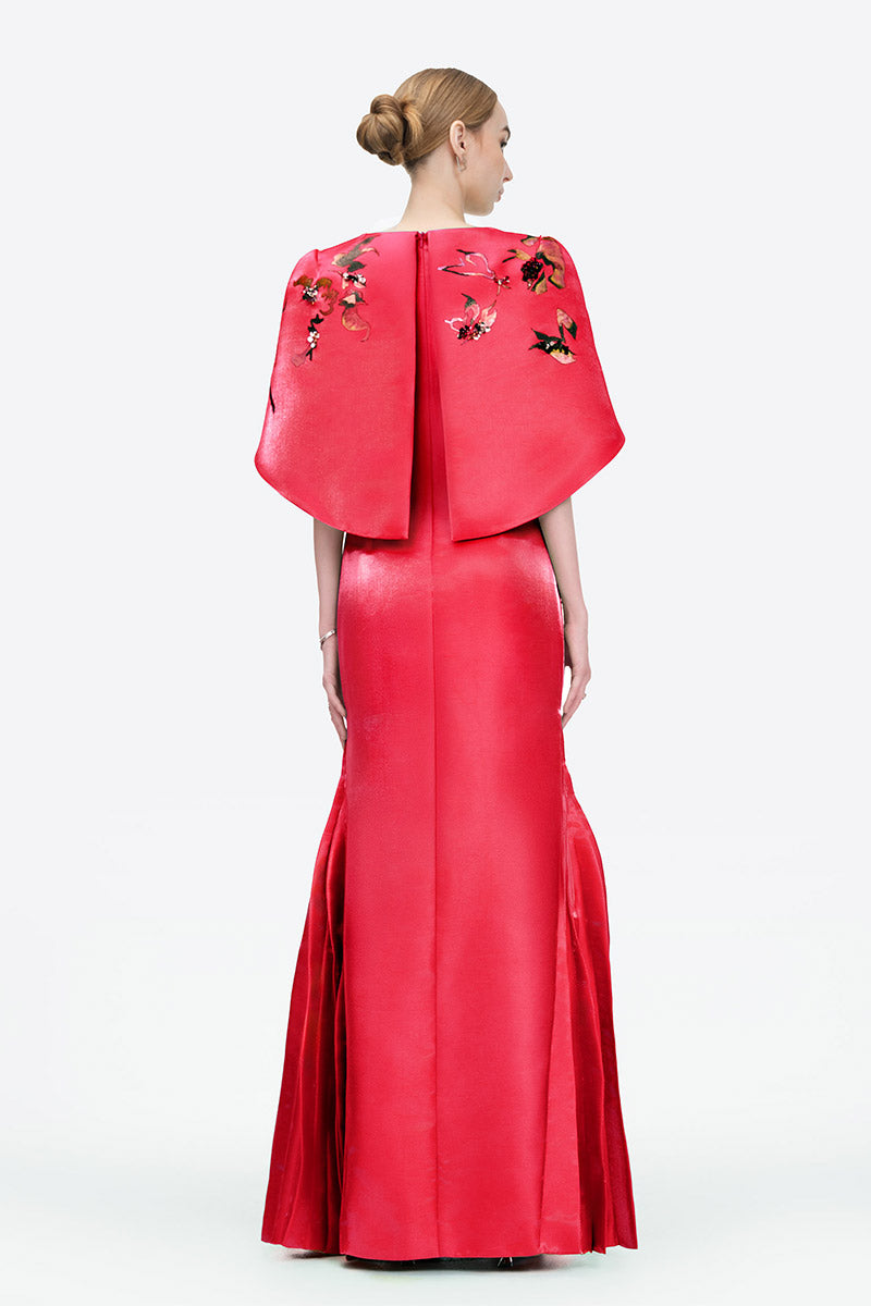 SONG OF FREEDOM GOWN IN RED - CULT MIA