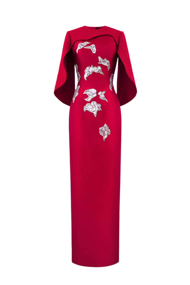LUSTRE REVERIE GOWN IN RED - CULT MIA