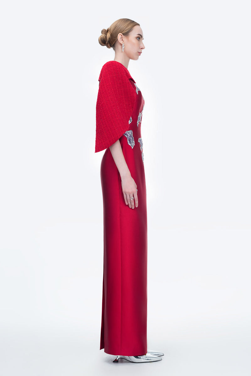 LUSTRE REVERIE GOWN IN RED - CULT MIA